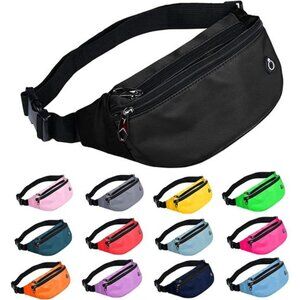 Fanny Pack for Men Women, Waterproof Sports Waist Bag Pack, Belt Bag for Travel